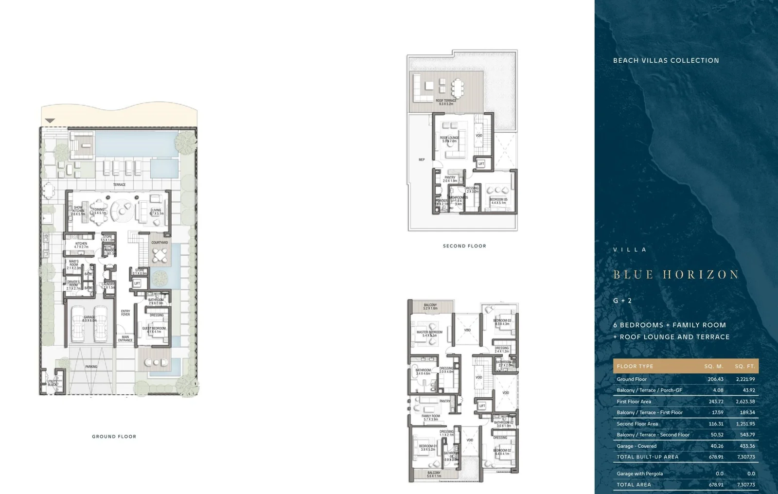 Villa Blue Horizon Floor Plan