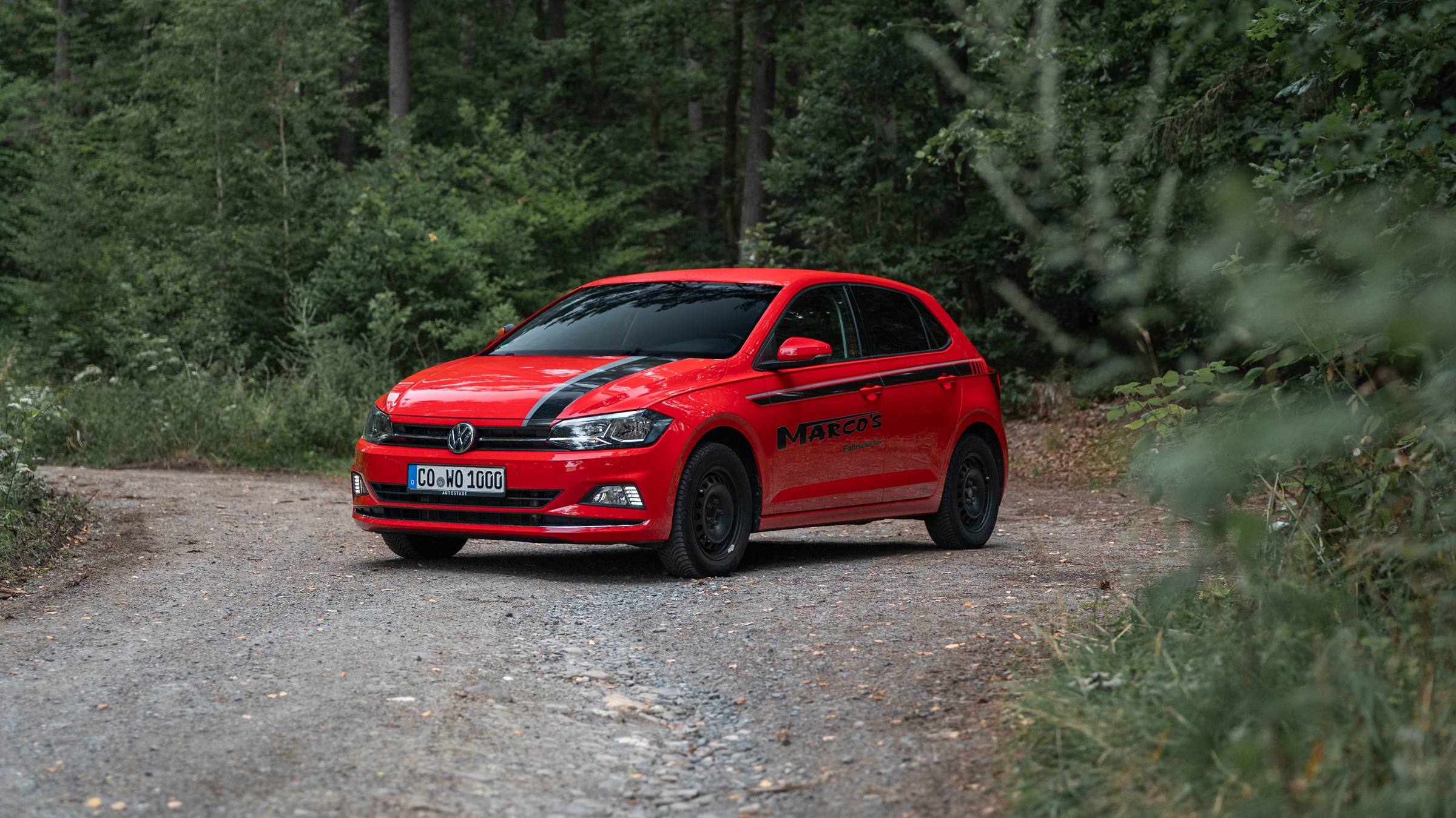 VW Polo Außenansicht – wendiges Fahrschulauto für Klasse B/B197 in Neustadt bei Coburg & Rödental.