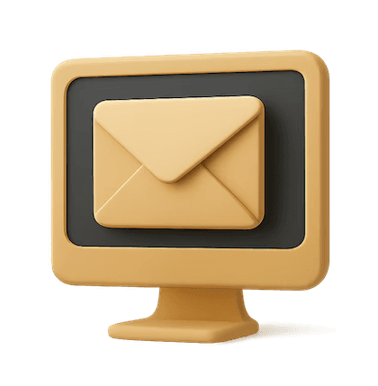 illustration d'un écran avec une lettre au centre