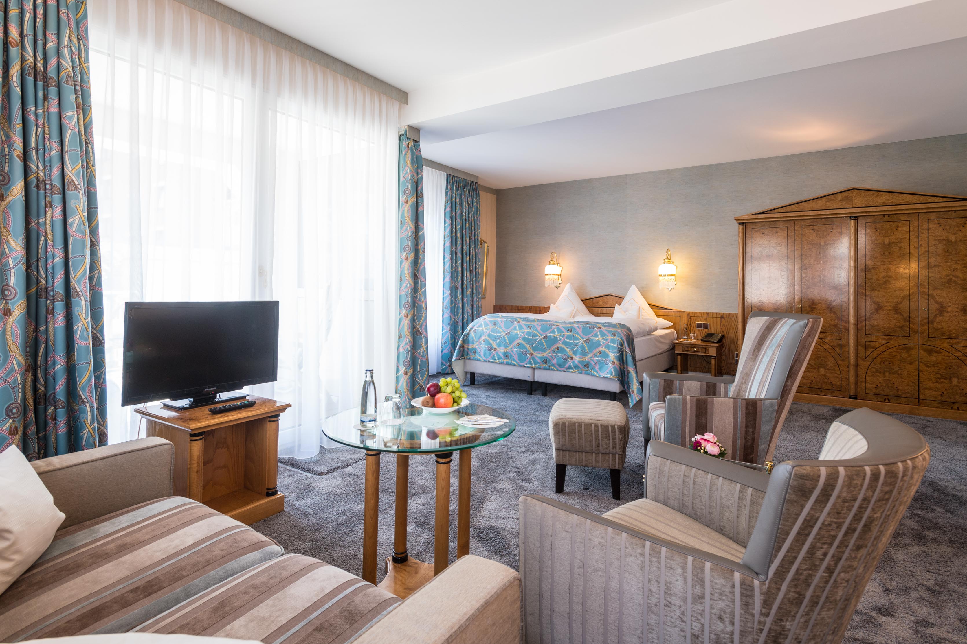 Junior Suite mit Loggiabalkon zur Gartenseite 55 qm