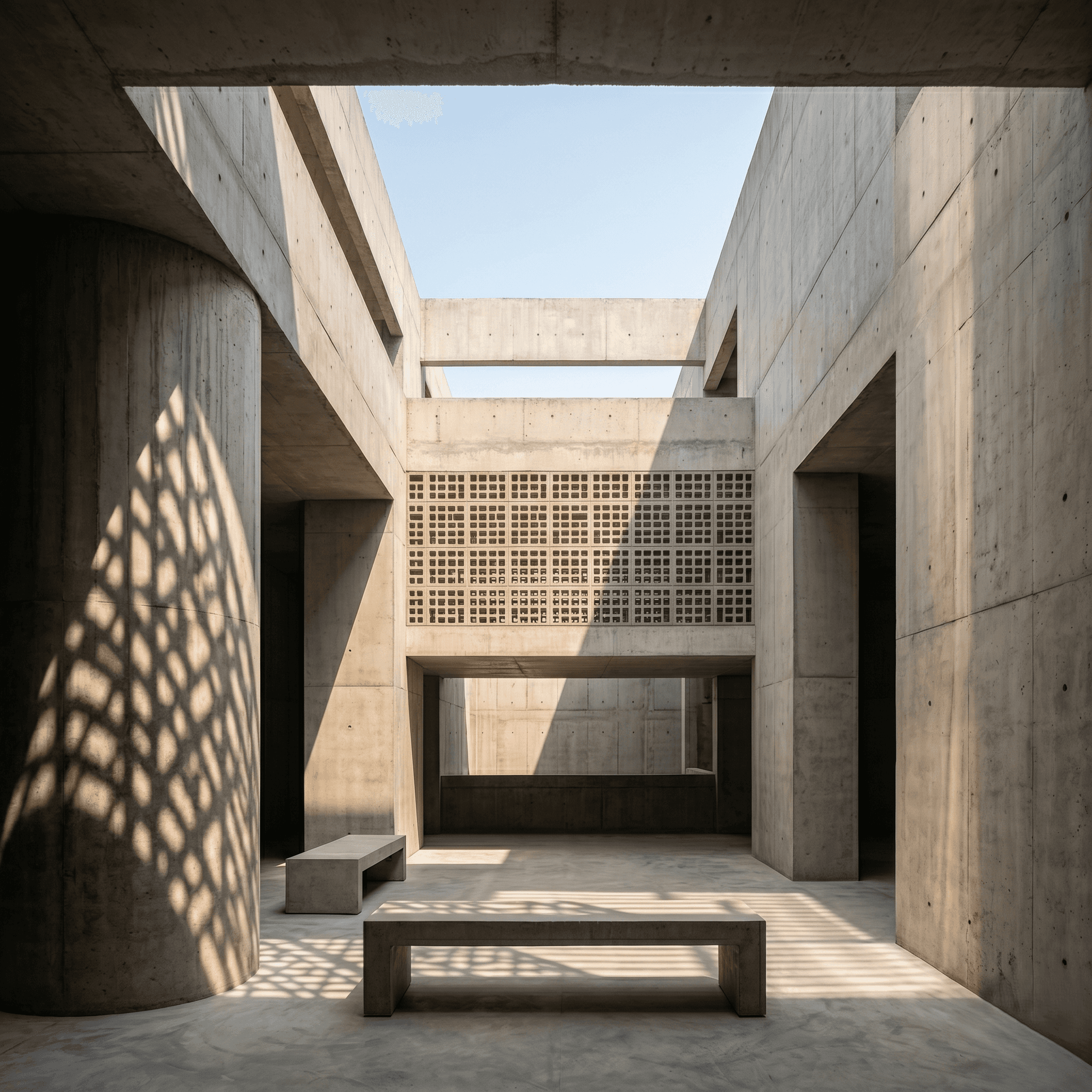 image of sitting area with beautiful architectural space