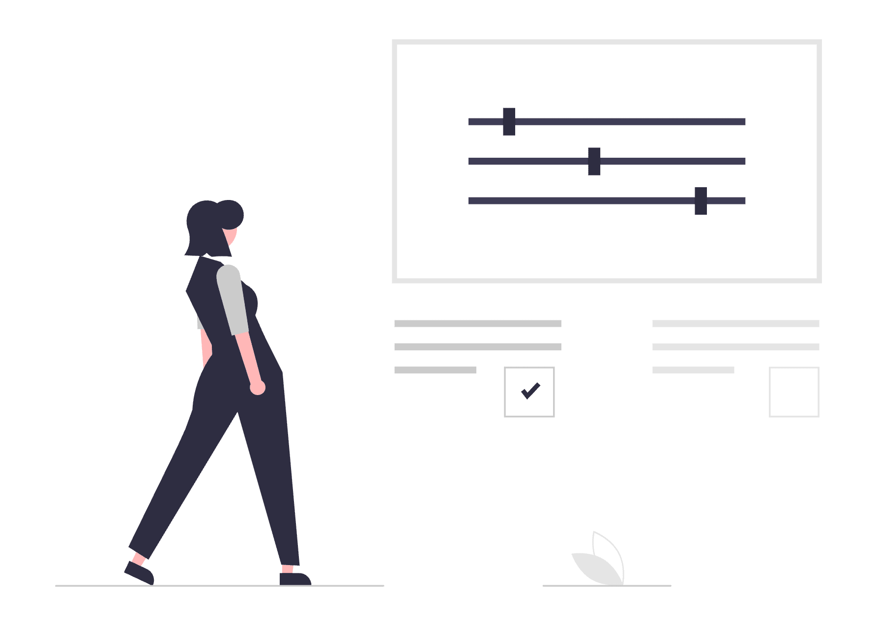 unDraw Illustration of user customizing some settings
