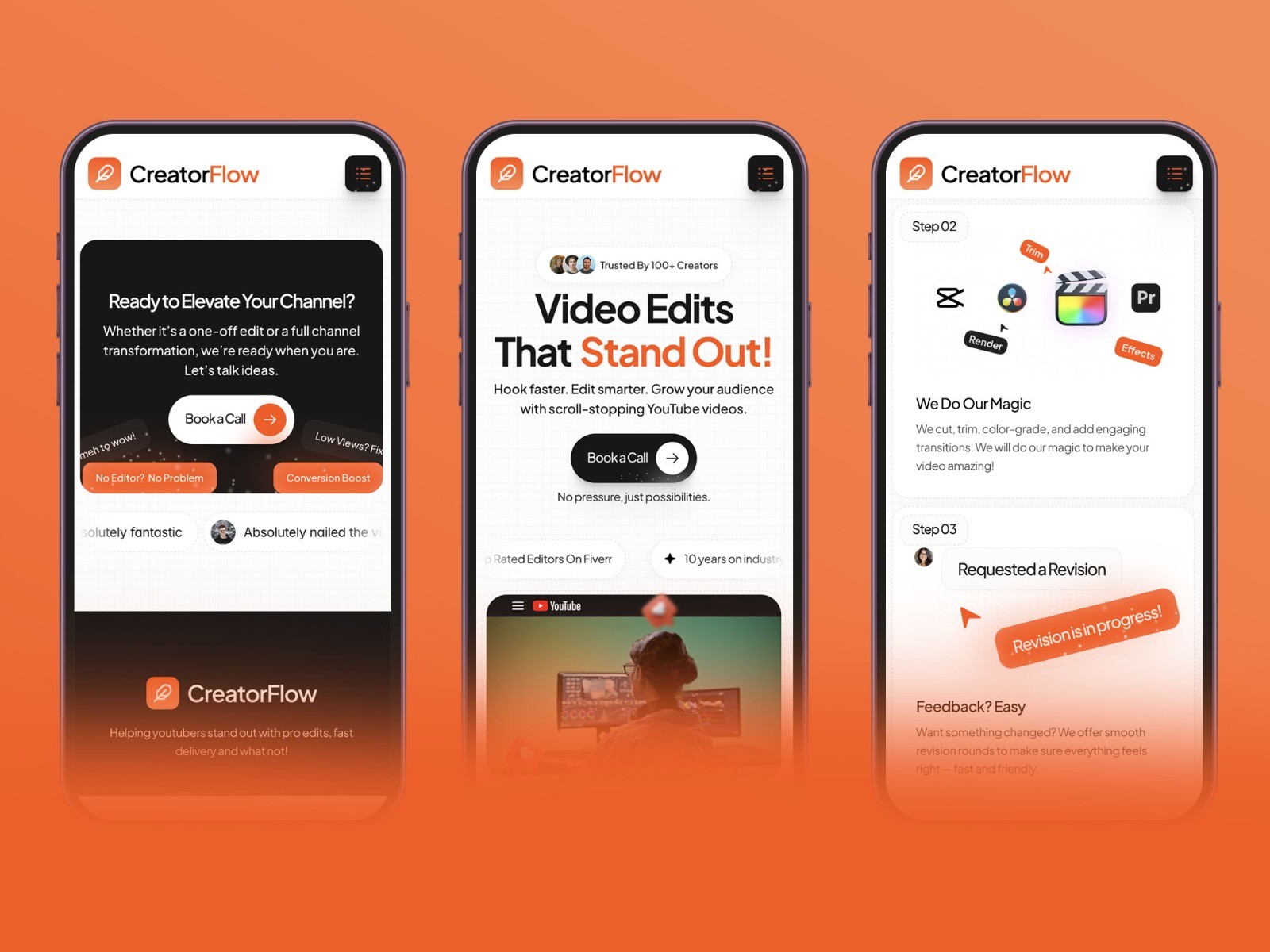 CreatorFlow — 现代专业创意机构官网设计灵感