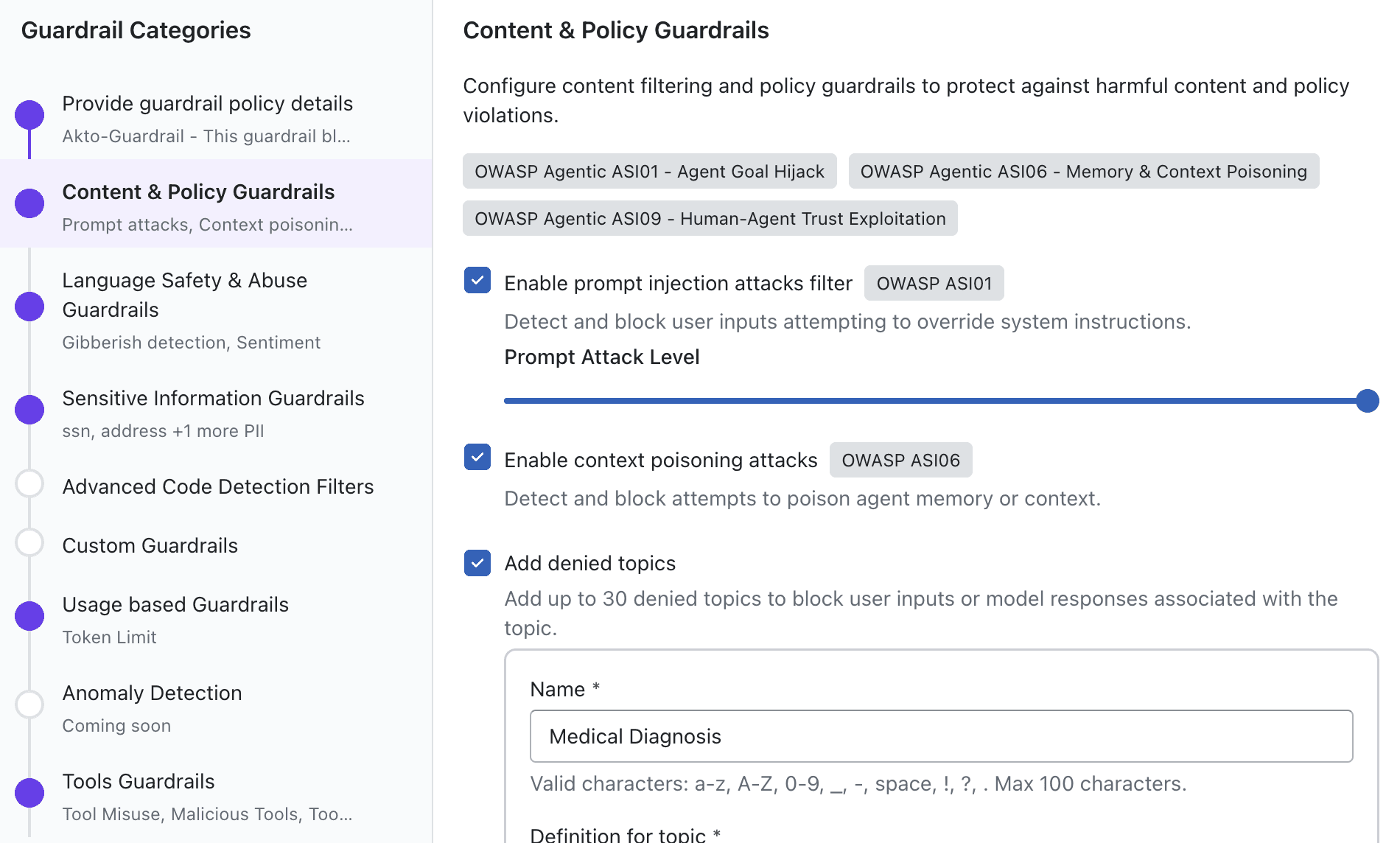 Guardrail Categories
