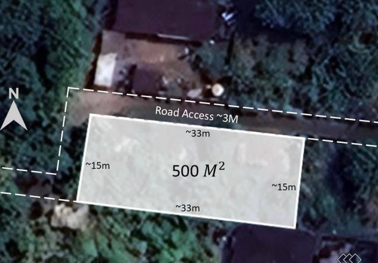 Land plot 500 m² in Ungasan, Leasehold