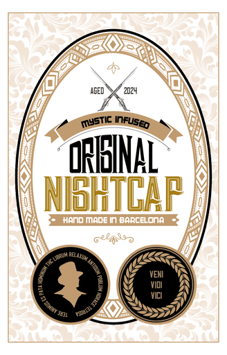 liqueur label design