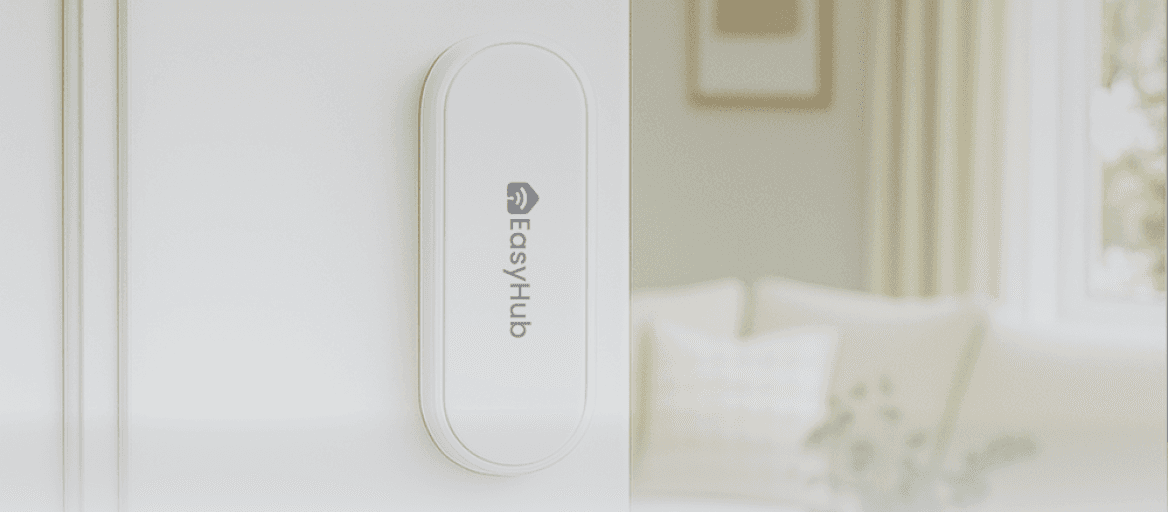 A sensor installed on the room door