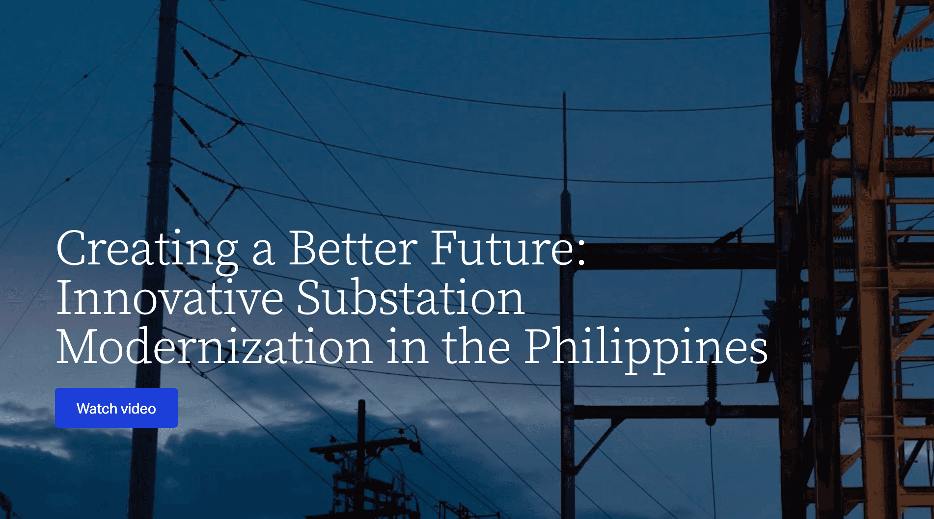 An example of a customer highlight hero with a full bleed photograph background