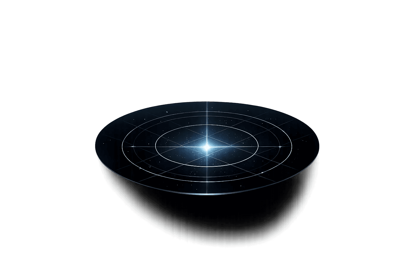 Abstract blue compass