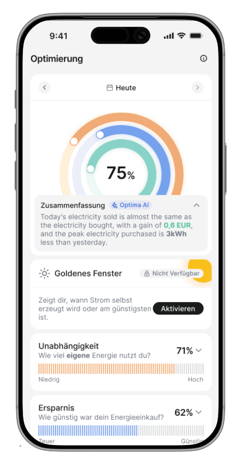 Energiemanager Dashboard