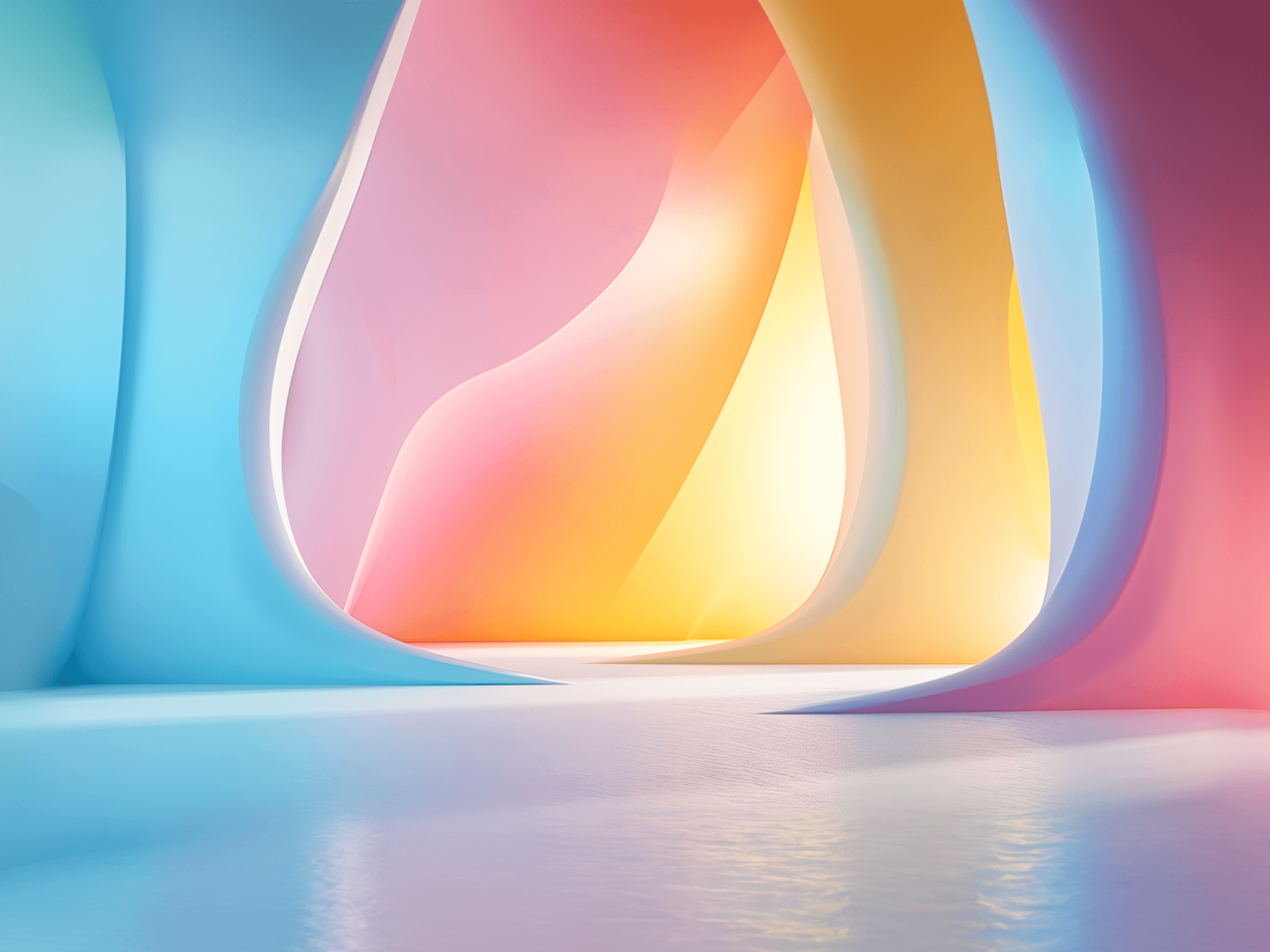 Abstract gradient banner representing a Nuvē product update.