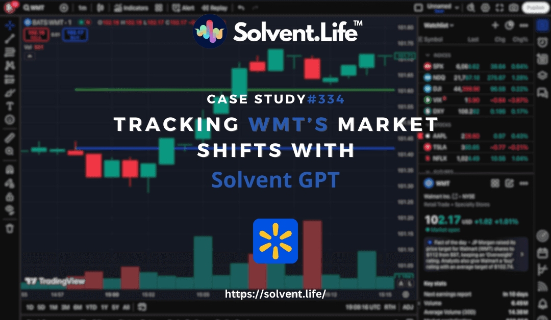 Walmart (WMT) stock price rebound following Solvent GPT’s accurate prediction.