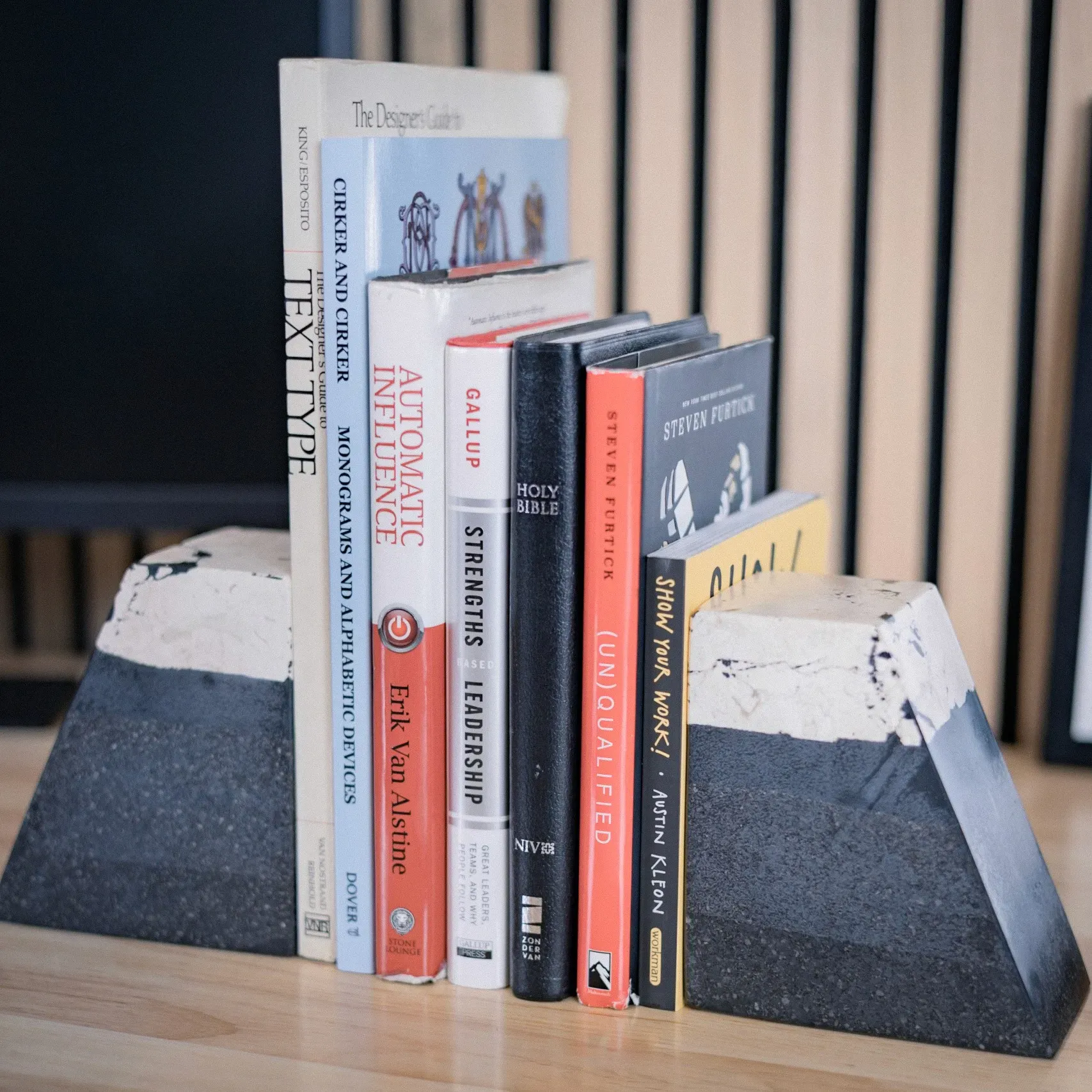 Branding, Leadership, and Design Books on a Bookshelf