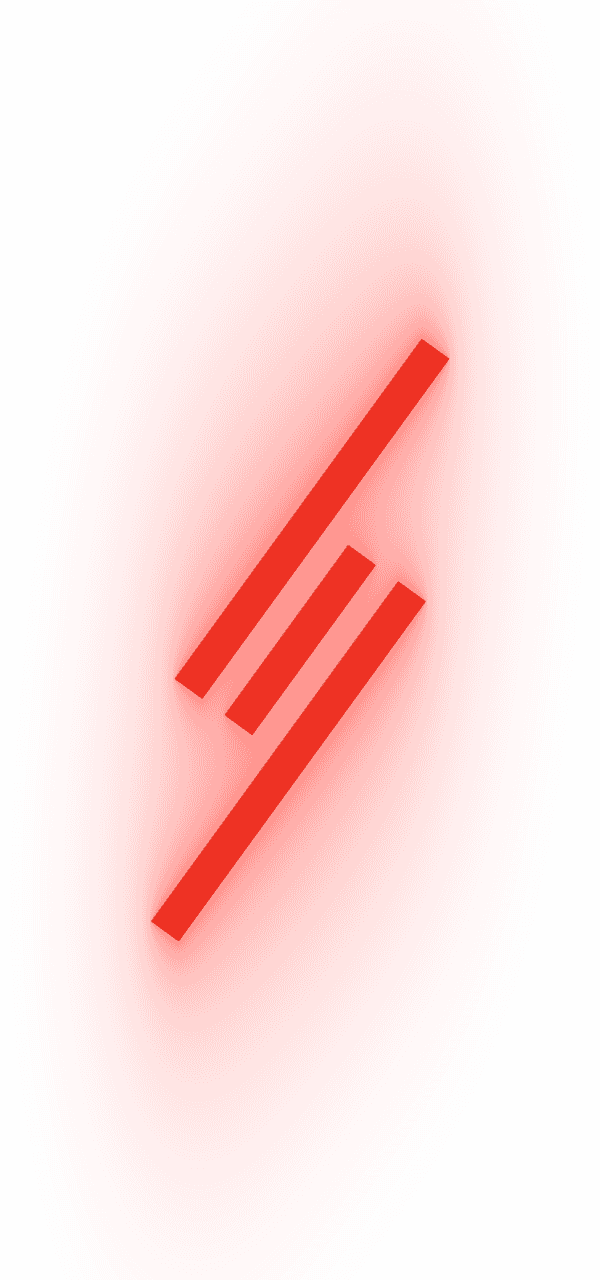 Stagecreate Logo, three orange stripes, angeled