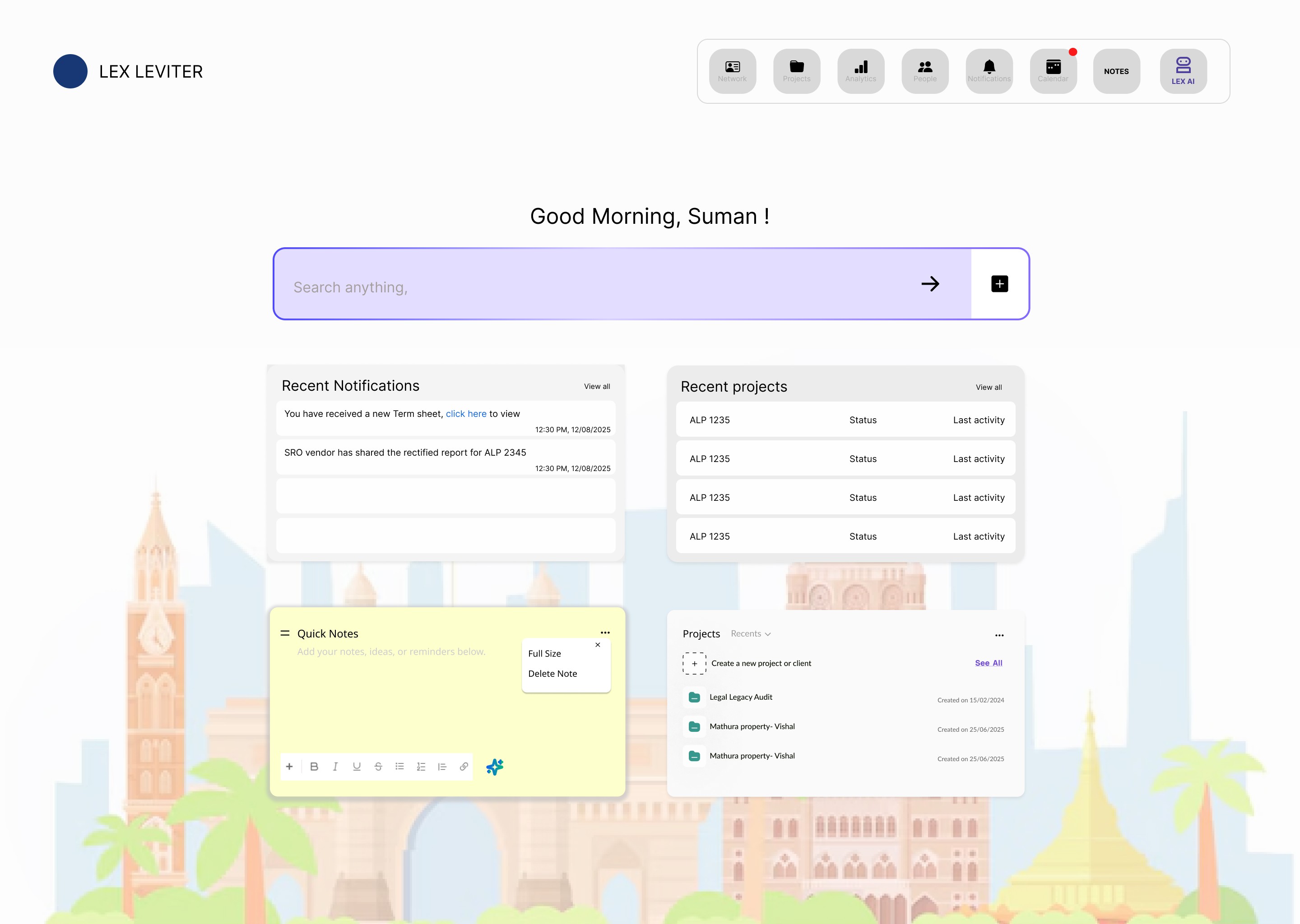 Laptop showing Bloomy UI