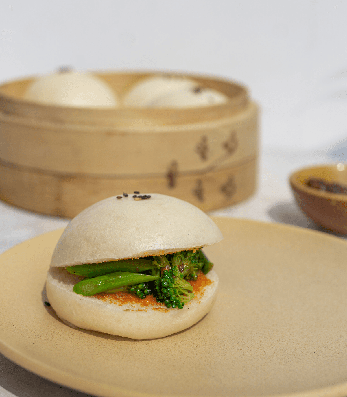 Broccoli & Asparagus Steamed Buns