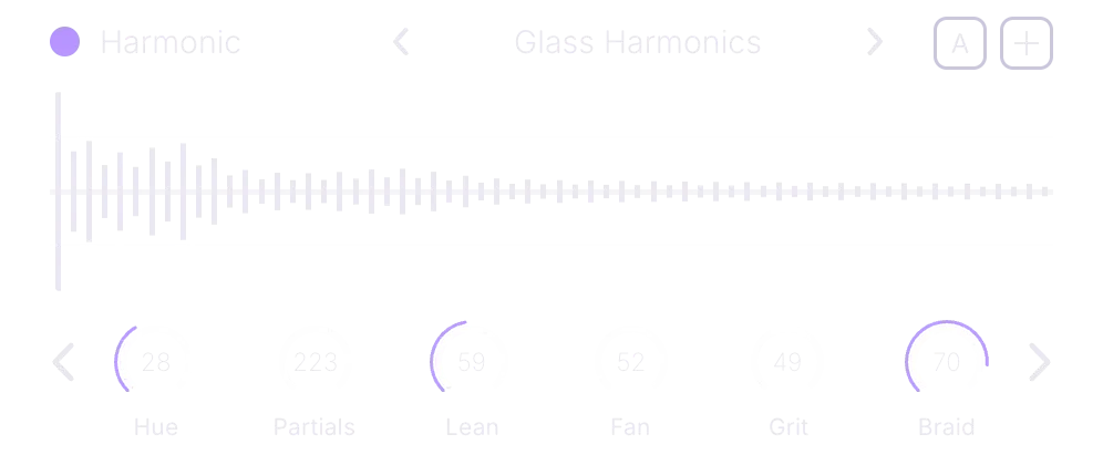 Harmonic engine: Glass Harmonics, a rich partial table