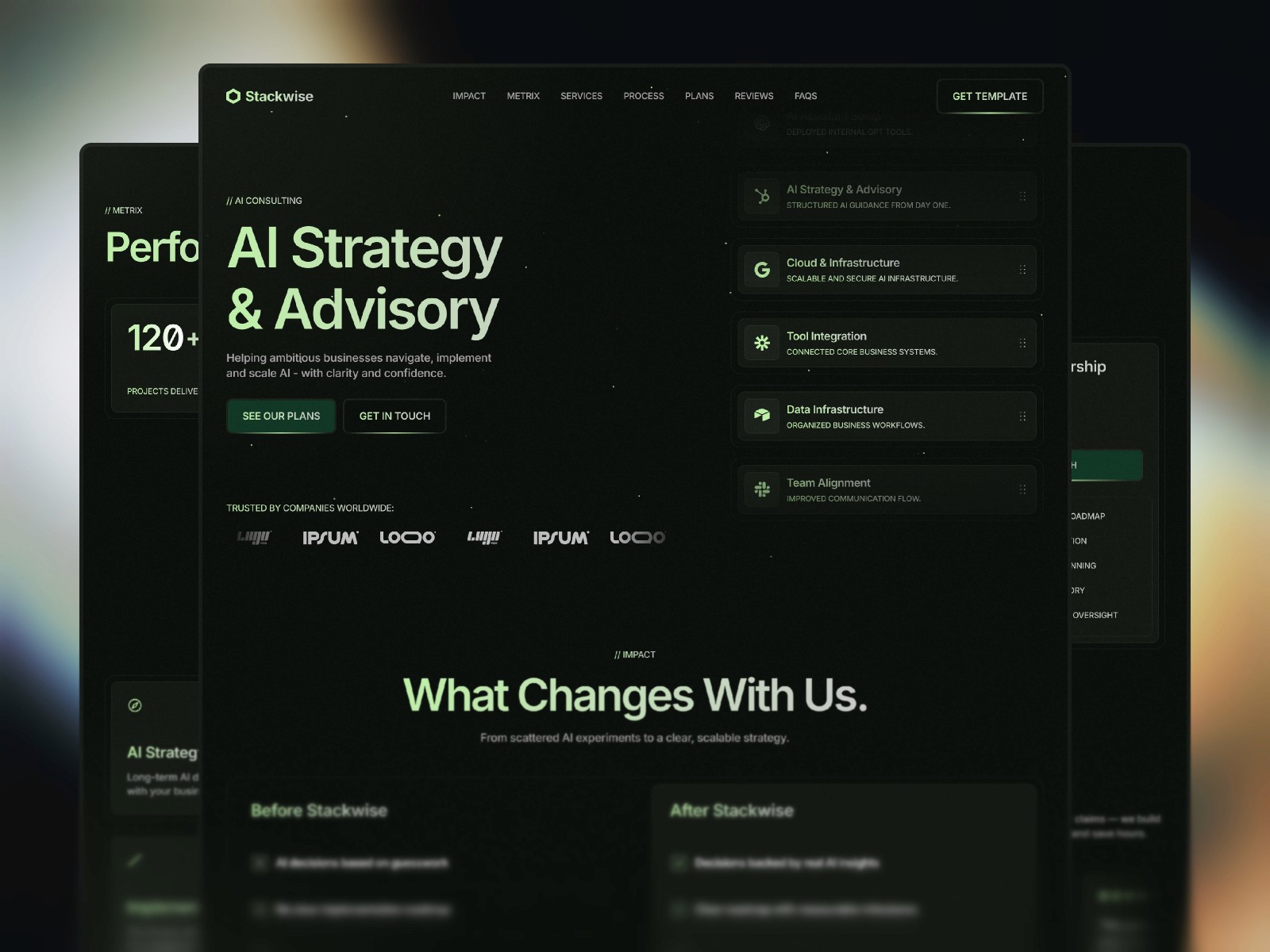 Stackwise — 现代专业 AI 产品官网设计灵感