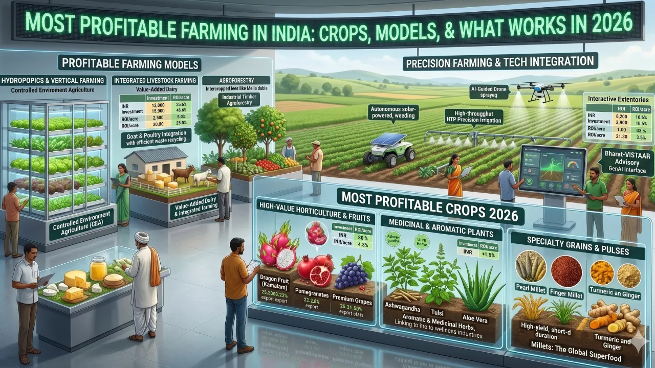 Most Profitable Farming in India: Crops, Models, and What Works in 2026 