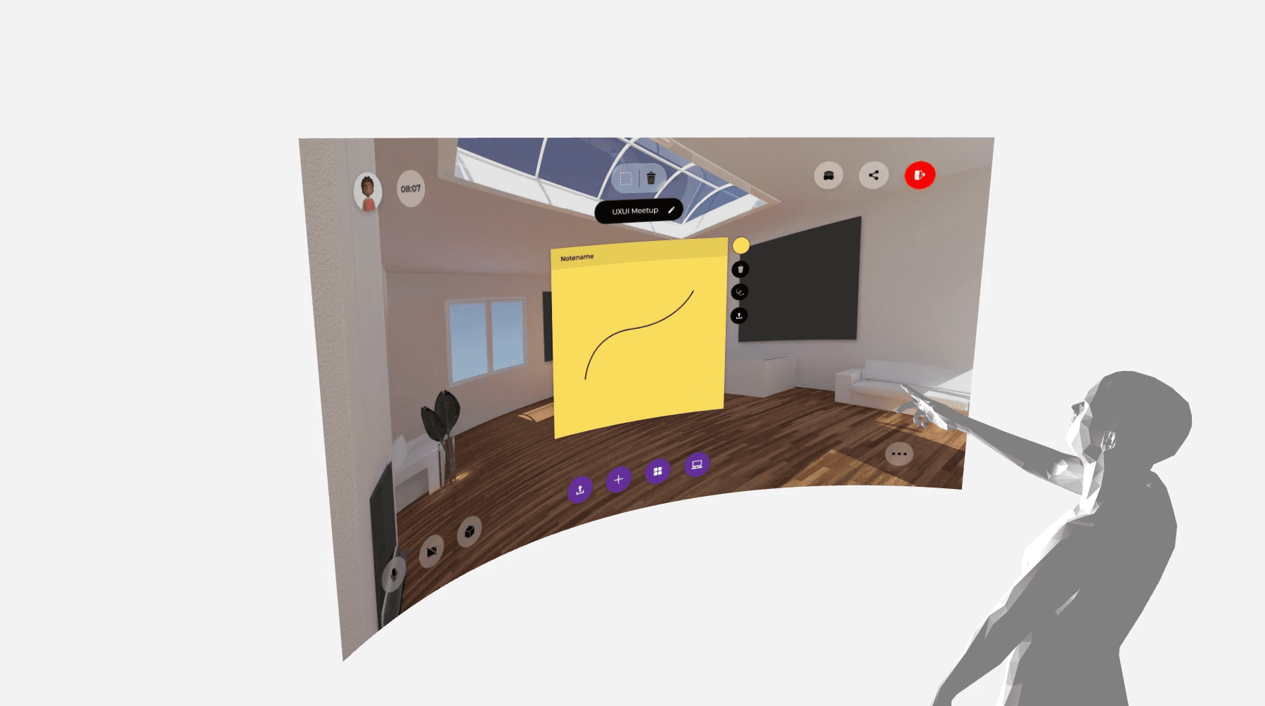 Abstract sculpted rock shape on smooth gray background.