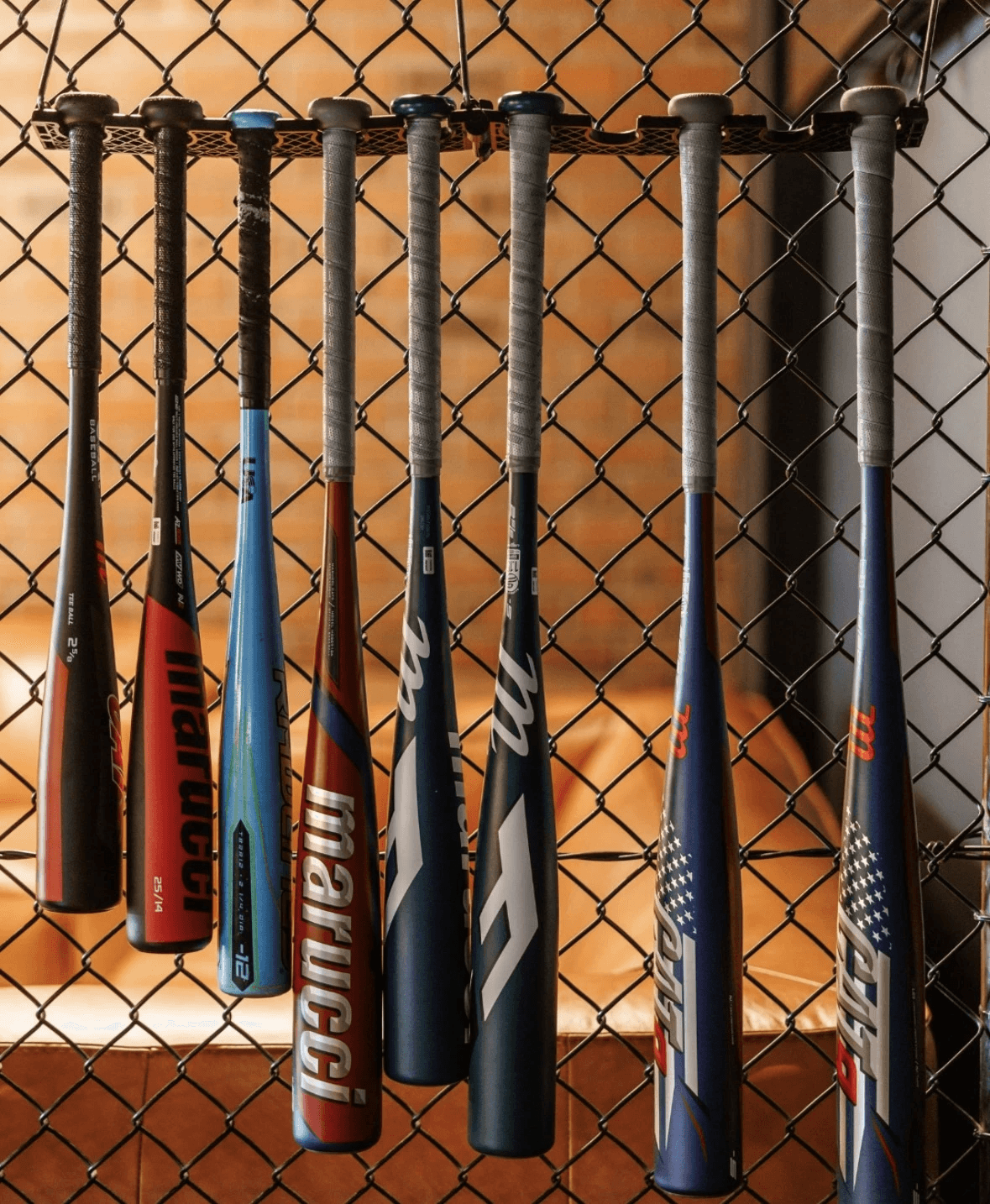 Bats available for all hitters at the Kotara HitTrax Suite