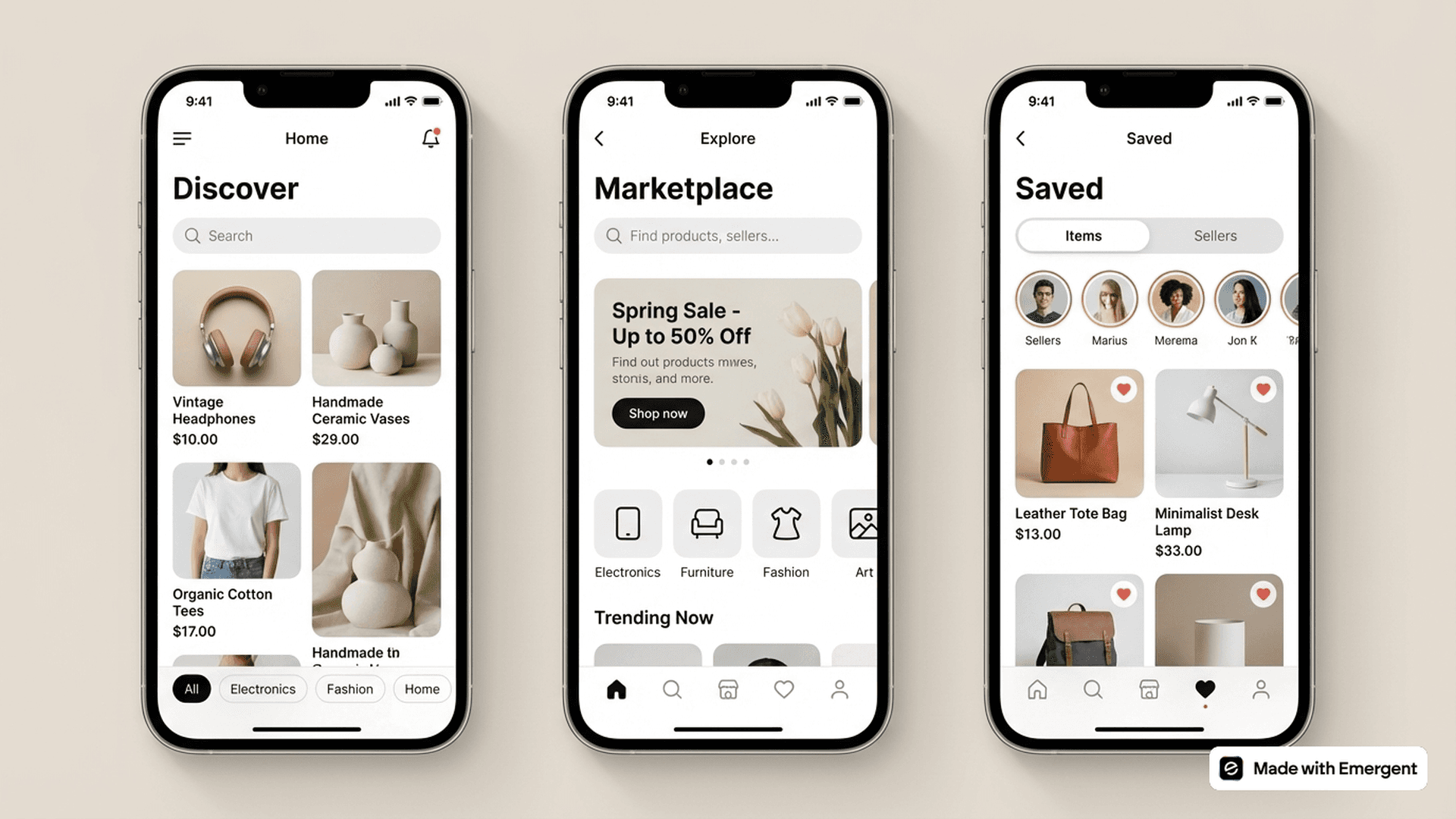 Marketplace App Made with Emergent