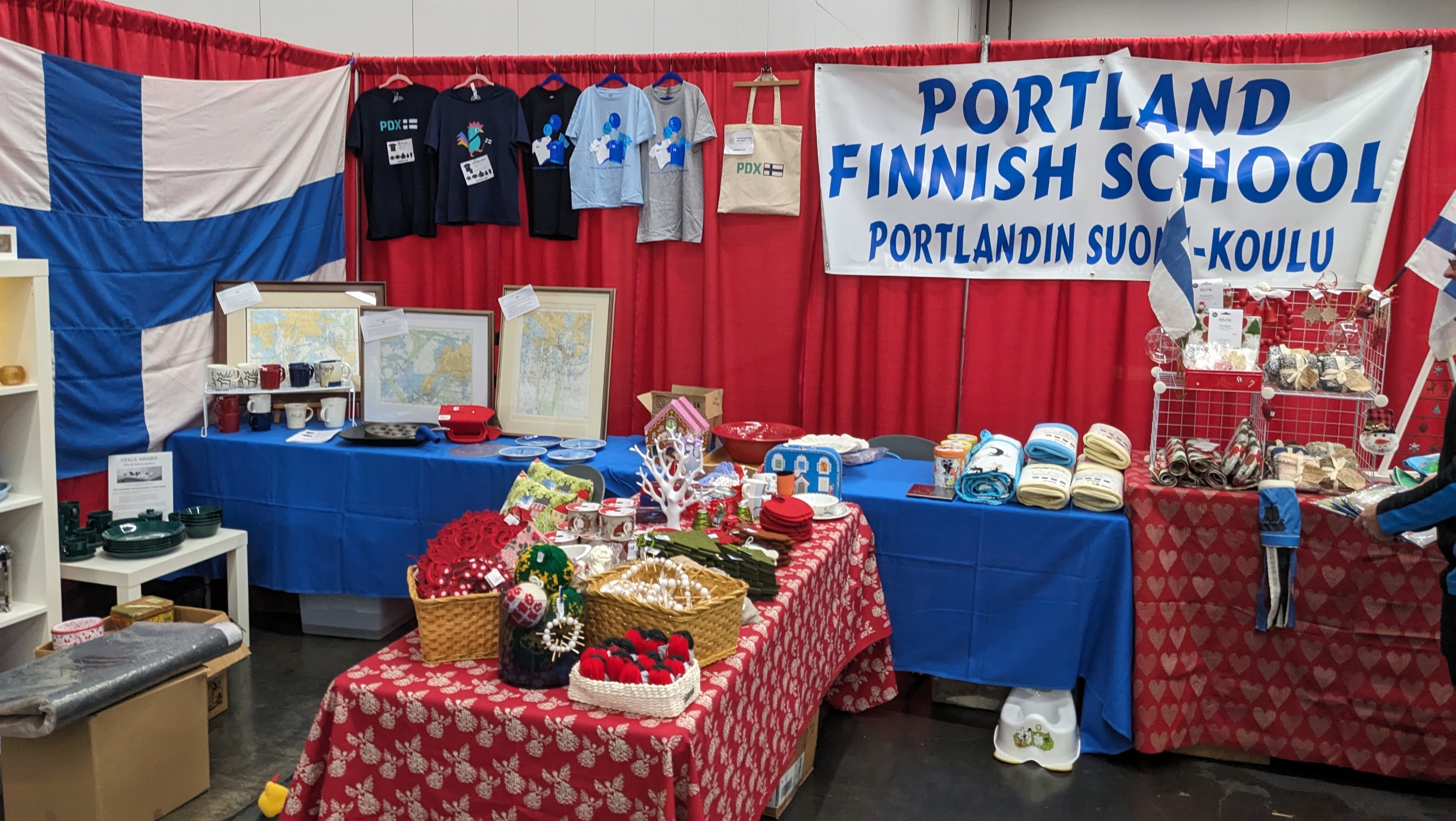 Portland Finnish School Booth at Scan Fair