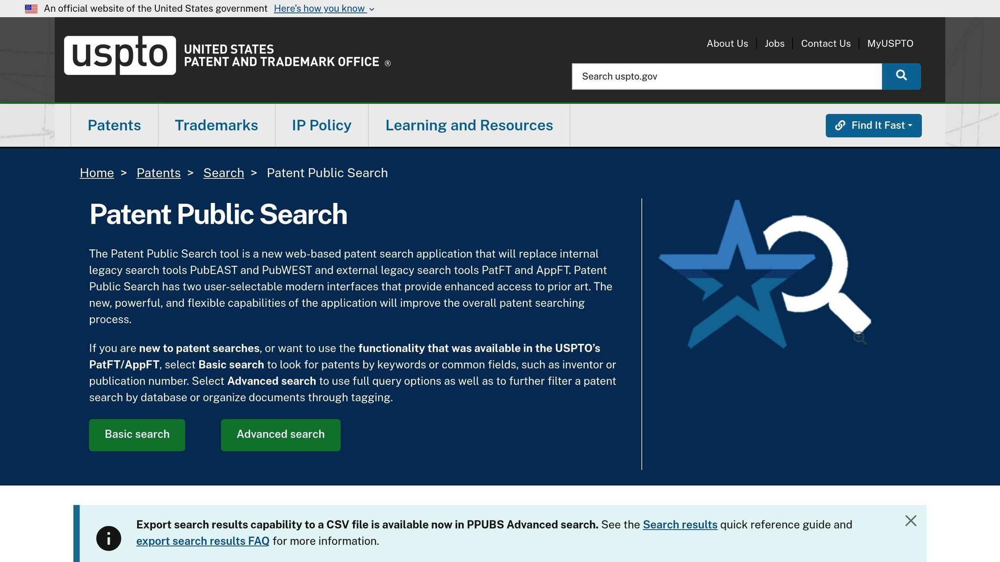 USPTO Patent Public Search