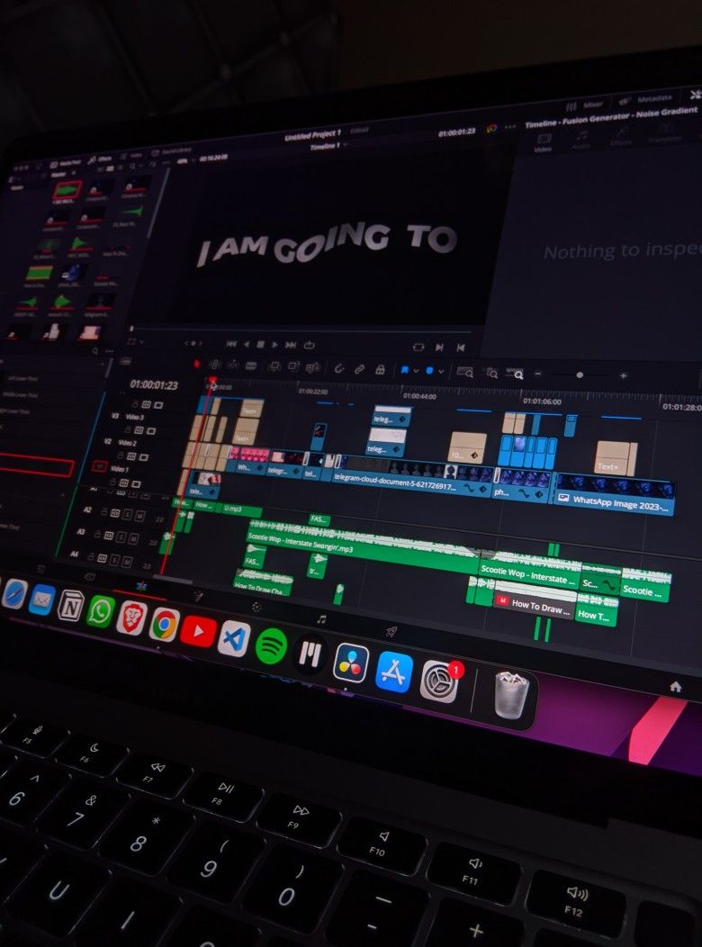 Portrait of portfolio creator – back view