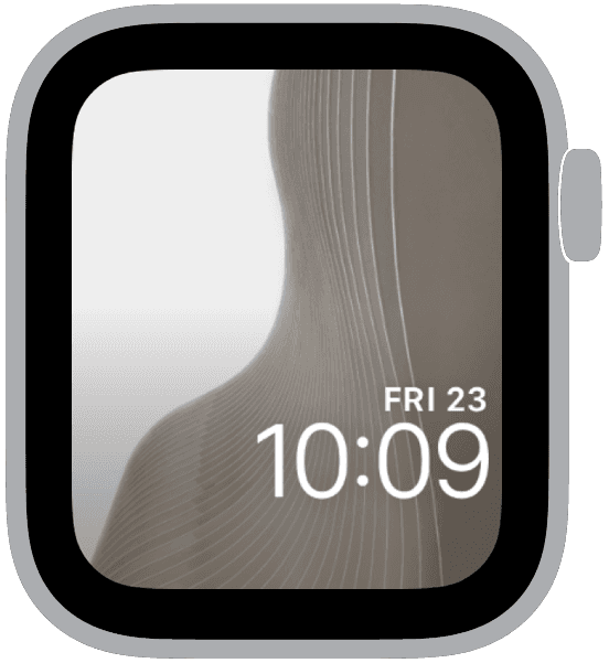 an apple watch face from the lines collection