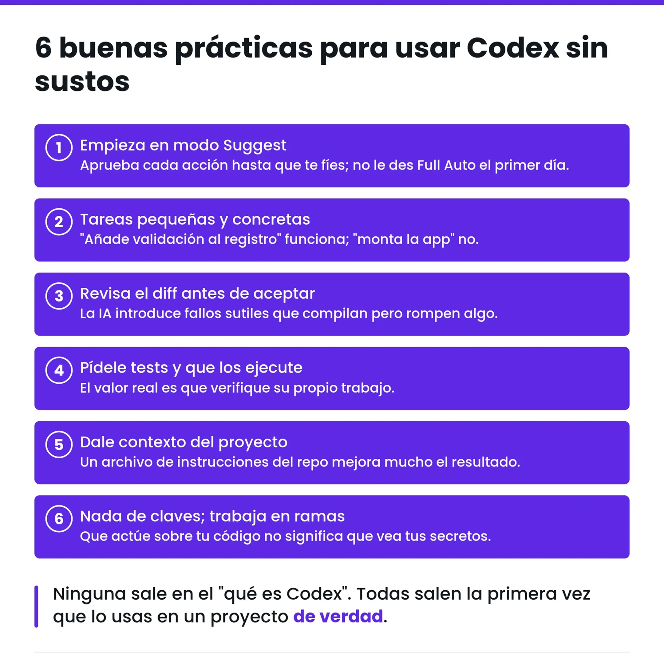 Buenas prácticas: 6 cosas que evitan disgustos