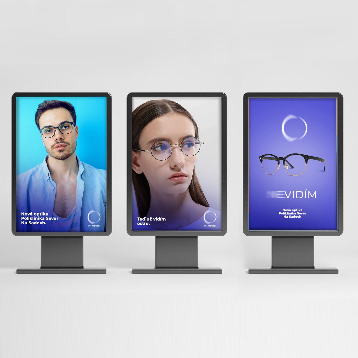 Brand identity pro OK Optical – vizuál 2