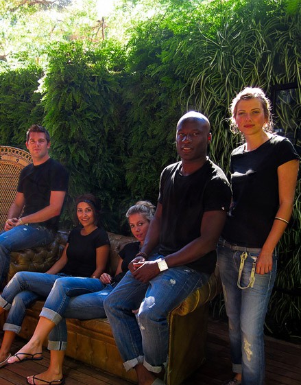 CATERISTIC team working at a fair for a fashion brand.