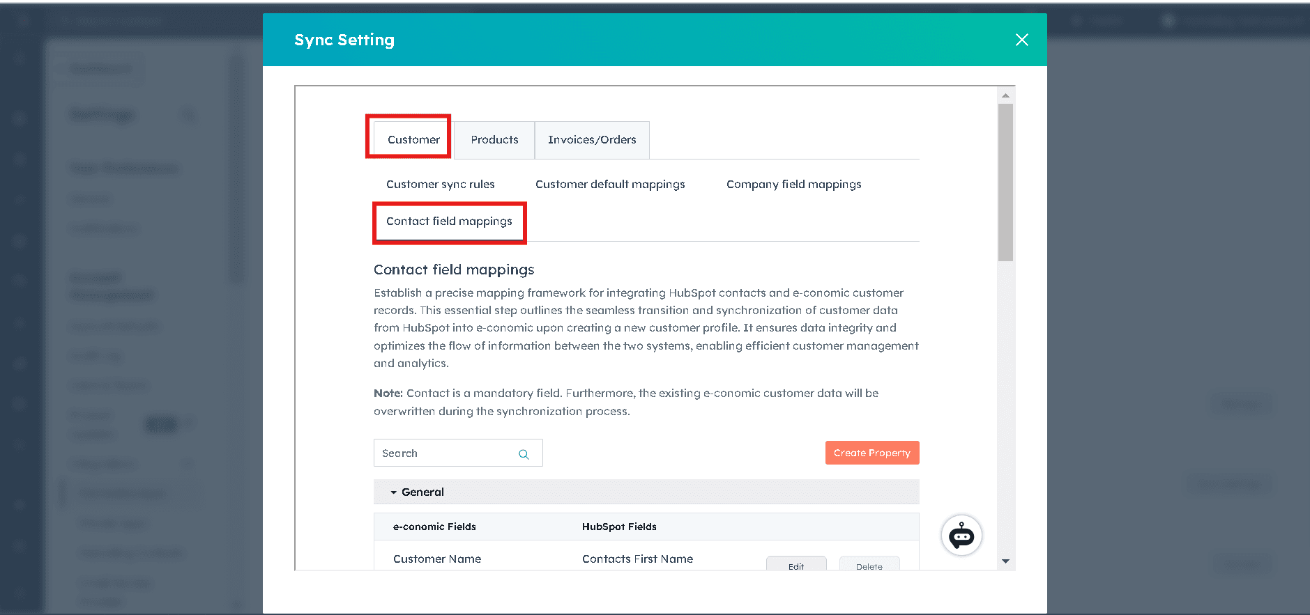 Setting Up Contact Field Mappings