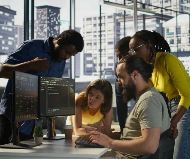 Image is from the blog titled Top IT Solutions Providers in Dubai for Enterprise Digital Transformation