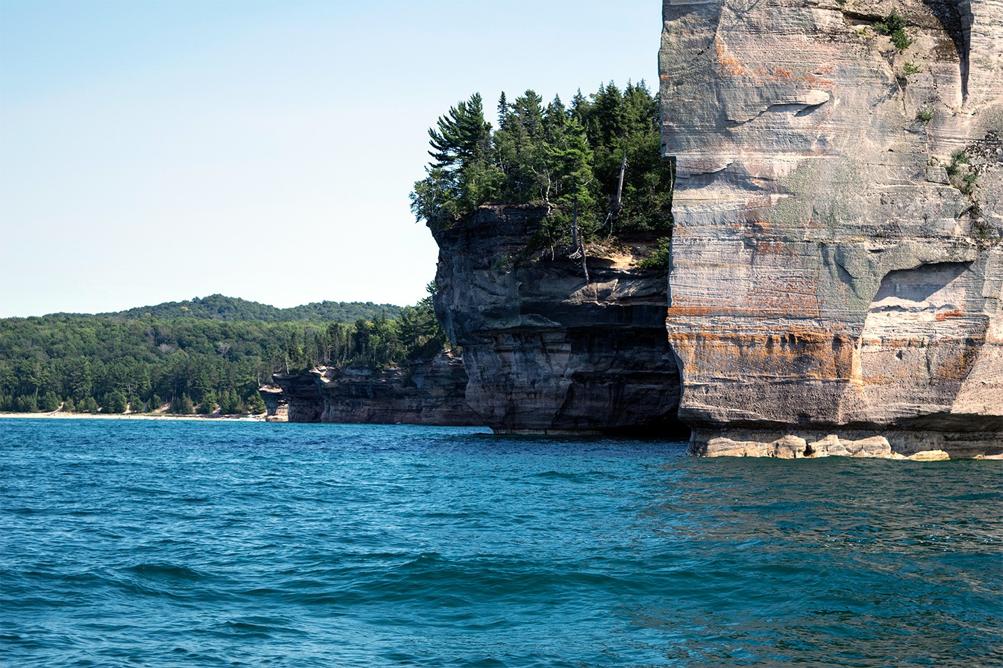Battleship Row at Pictured Rocks