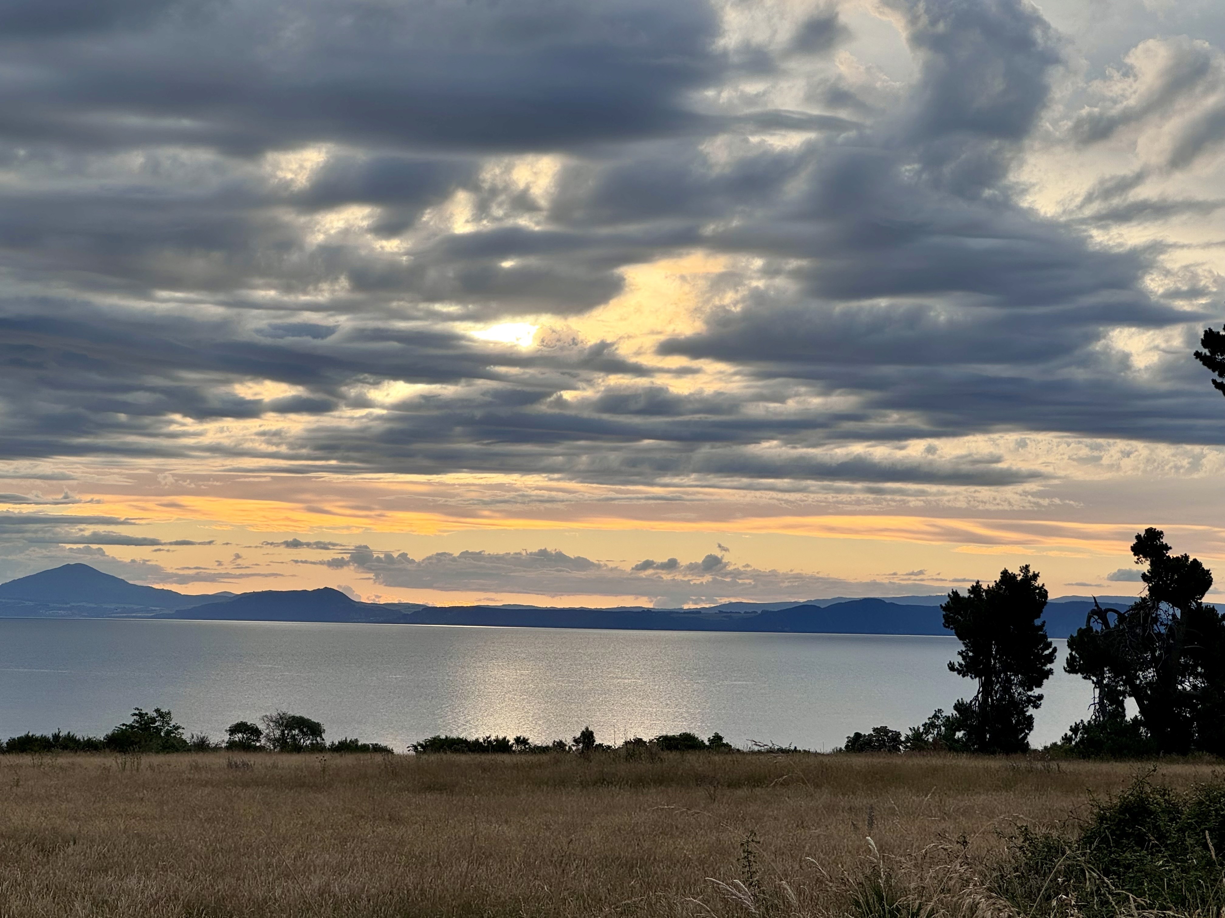 Sunset by Lake Taupo
