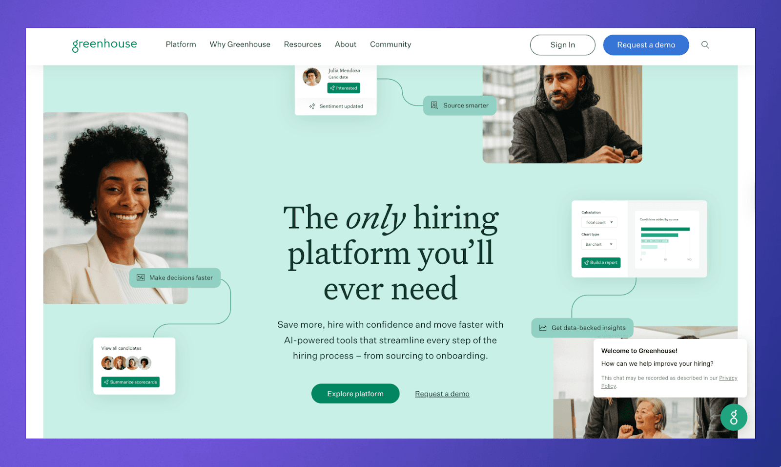 Greenhouse Homepage