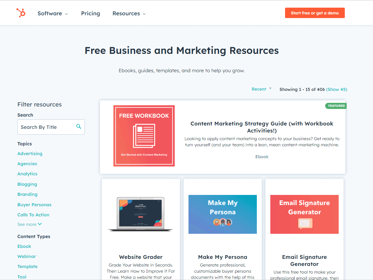 ตัวอย่าง Content Marketing Hubspot2