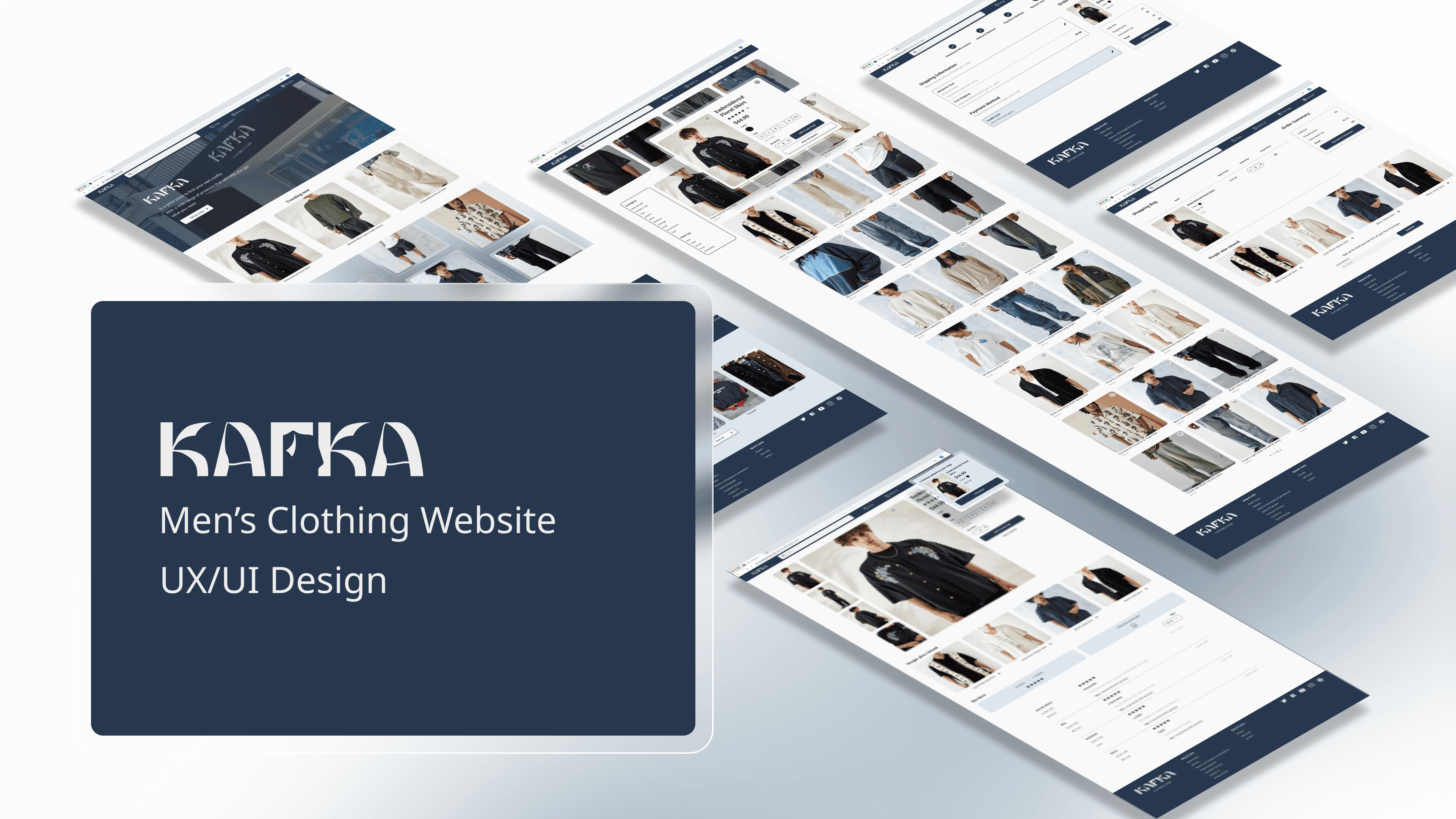 Kafka website isometric mockup