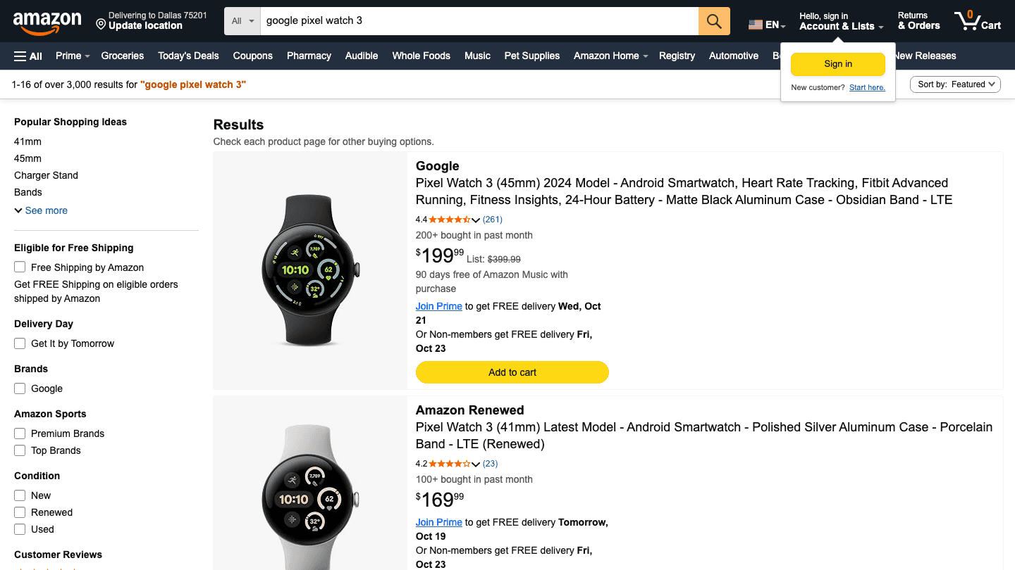 Google Pixel Watch 3