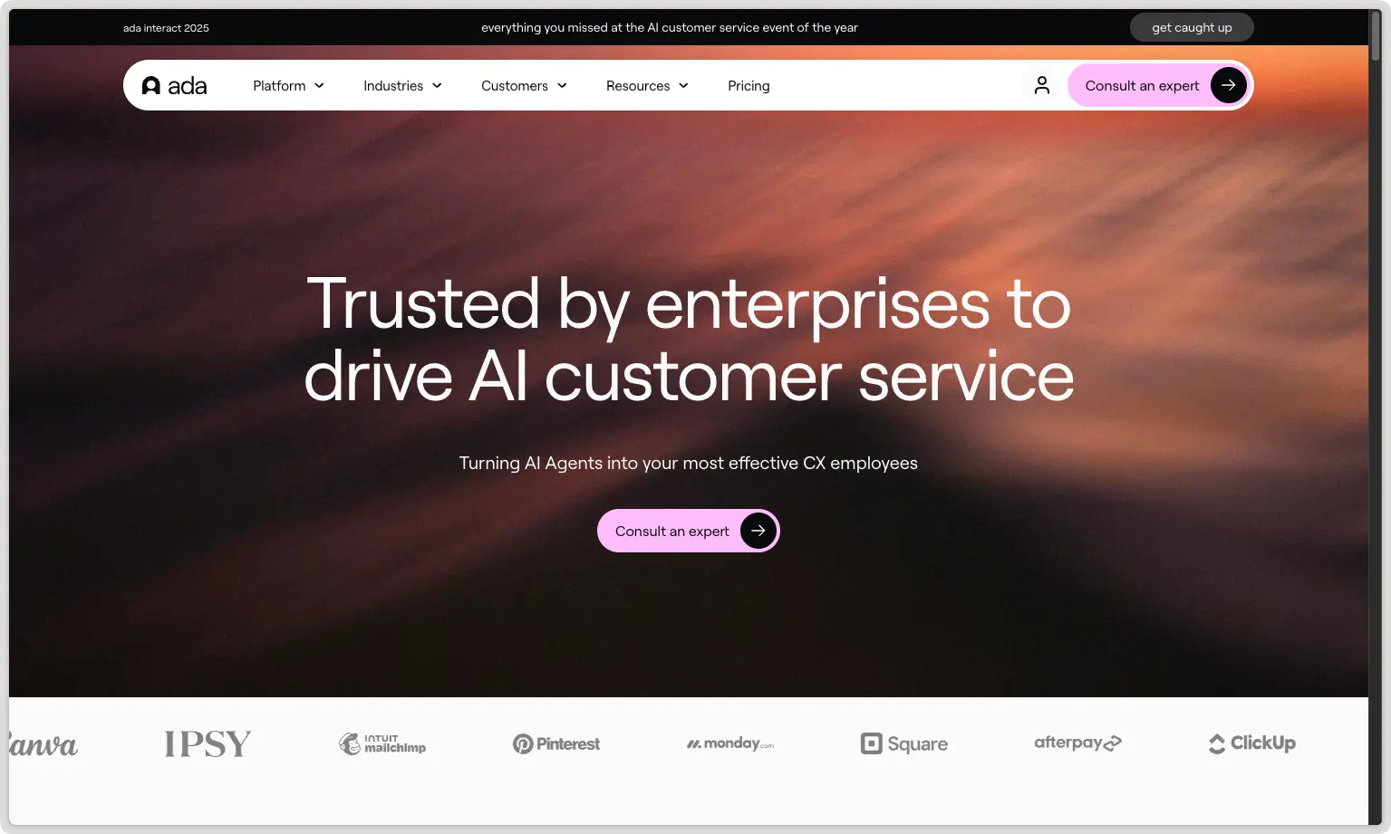 Ada AI, best ecommerce ai agent for large scale customer support