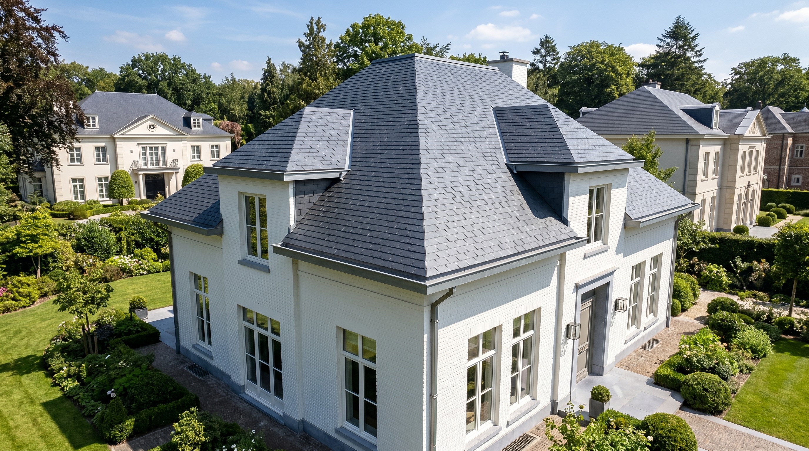 toiture rénovée maison premium Tervuren ardoise zinc rénovation Belgique