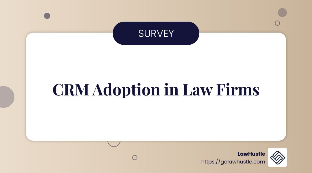 CRM adoption in law firms - CRM for law firms infographic simple-info-landscape-card