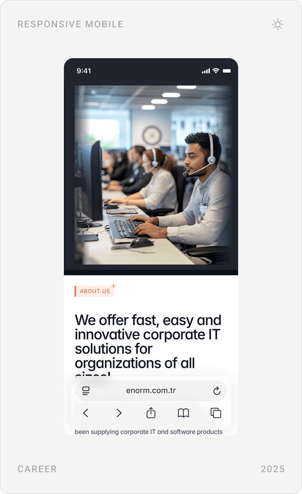 Clean Enterprise Culture Presentation Mobile Interface