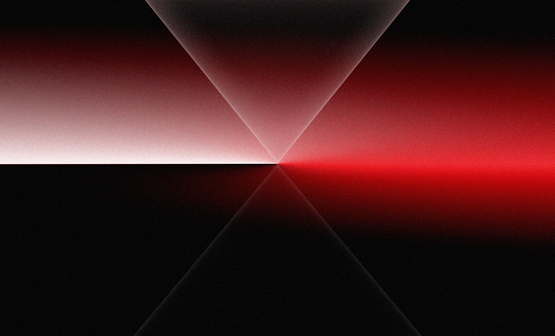 Angular gradient light backdrop with a reflected triangle shape in the centre