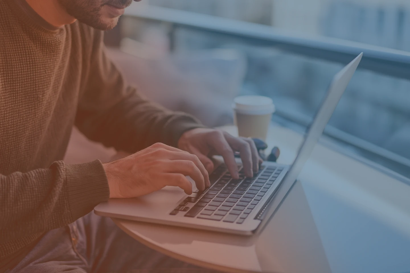 remote worker on laptop