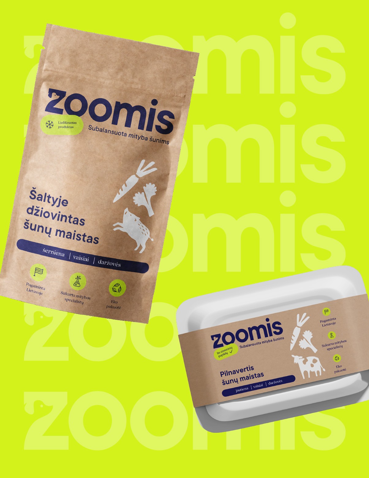 bag and box design for pet brand