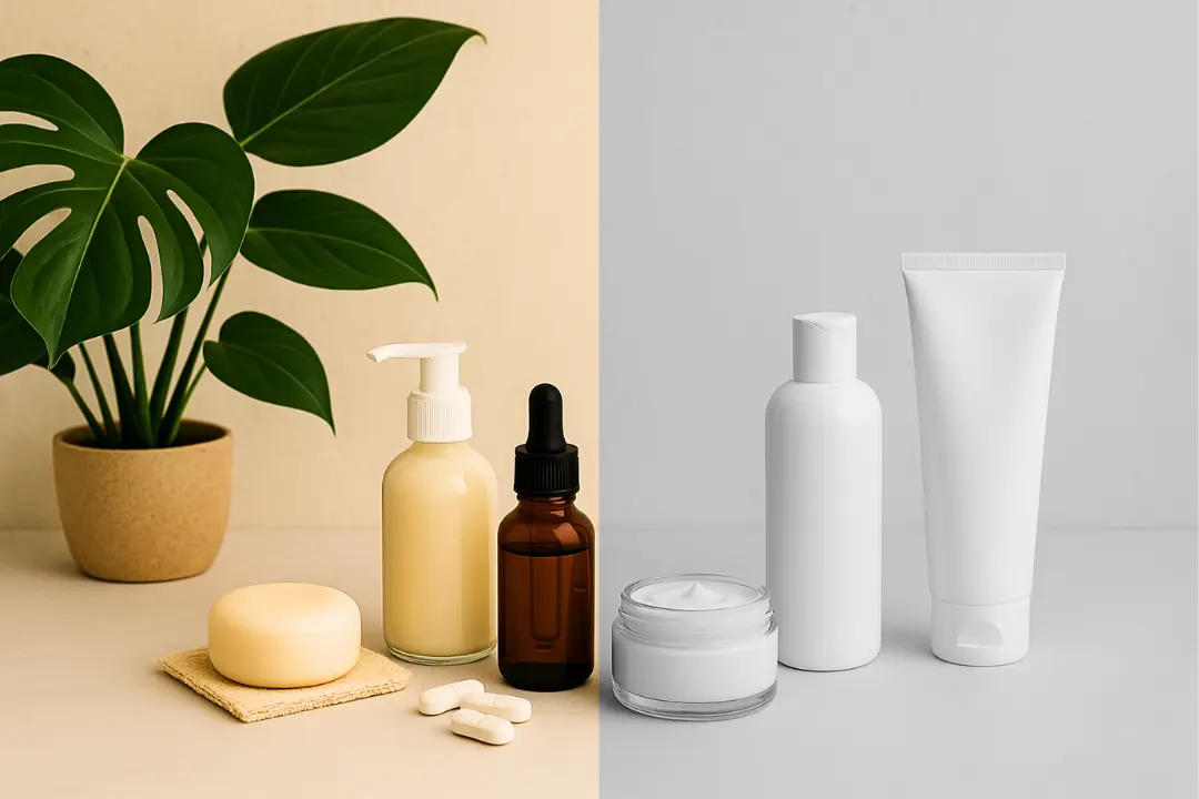 Naturkosmetik und normale Kosmetik Vergleich