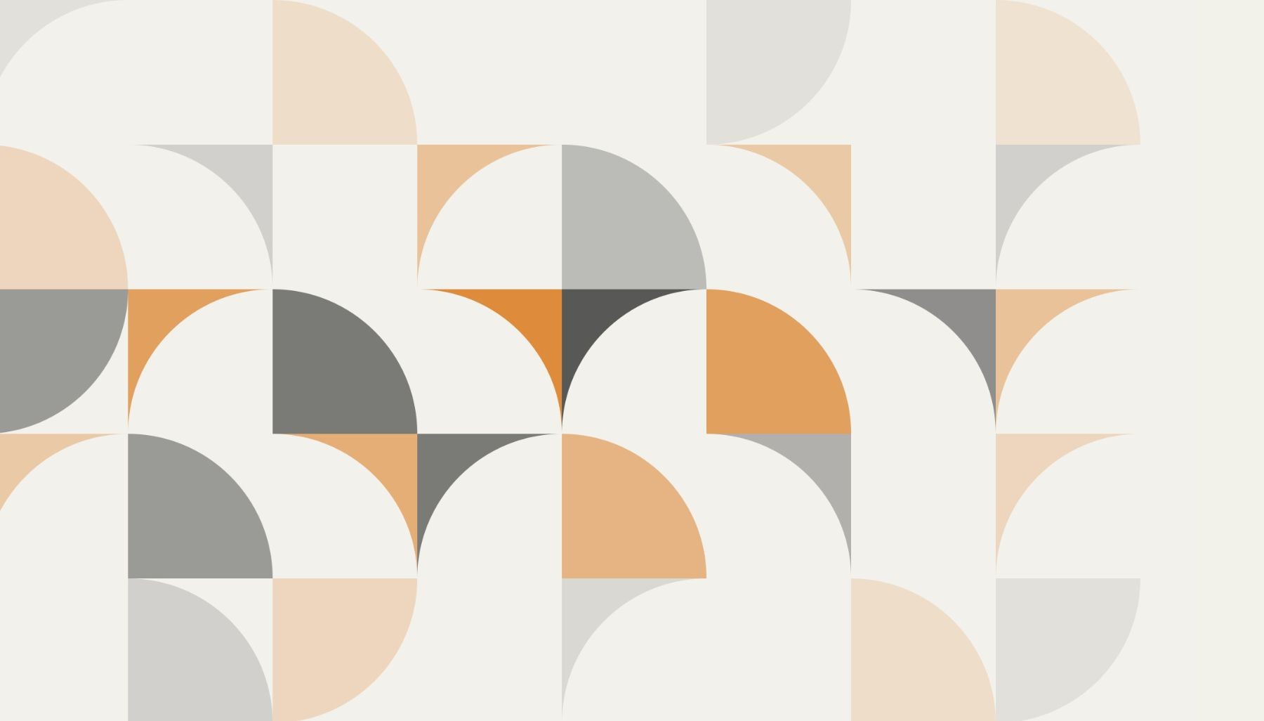 Geometric pattern of circles and squares in muted colors used as a hero image for an article on the best companies for software engineers in 2026.